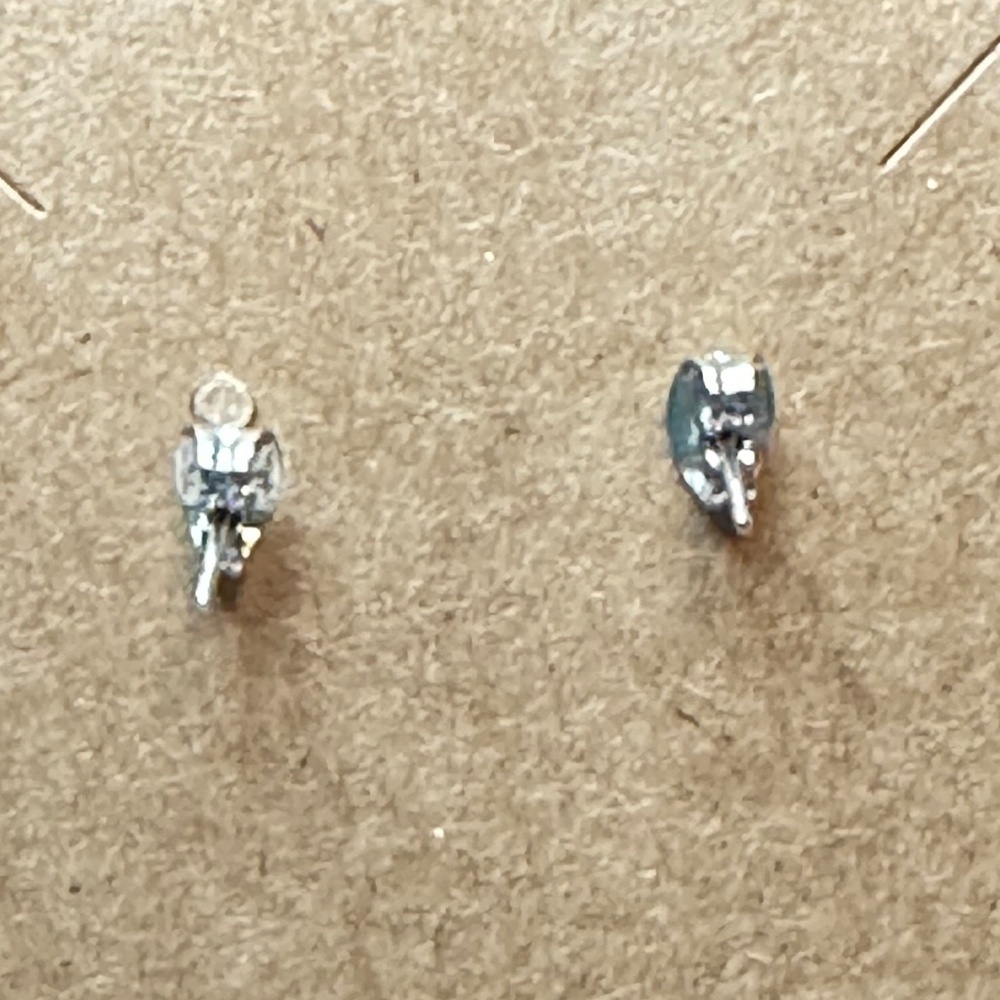 2/$15 Pearl “C” Shape Earrings. Silver tone post back. - Picture 3 of 6